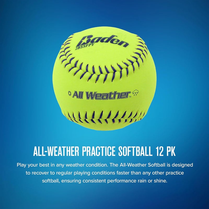 Baden All-Weather Practice Softball (Dozen) - Image 2