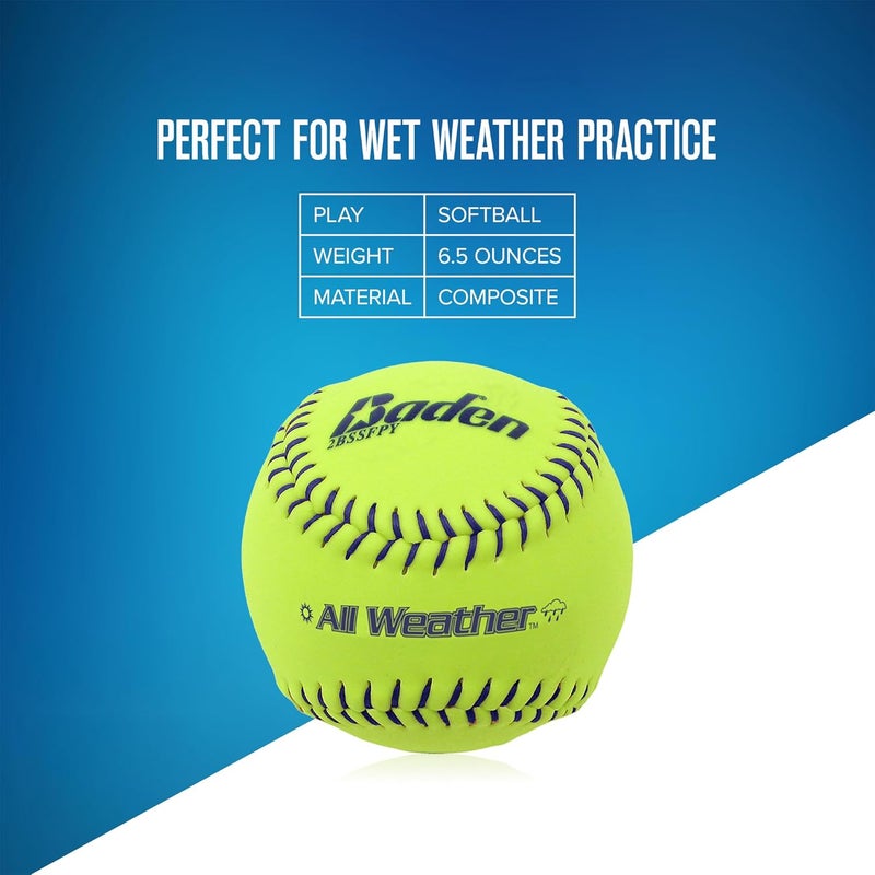 Baden All-Weather Practice Softball (Dozen) - Image 3