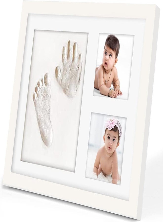 COLBEX® Hugs & Kisses Unique Baby Hand & Footprint Keepsake, Square Frame, White, 28 x 23 cm