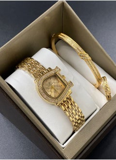 Rivoly Women's Rivoli Brand  Gold Set, Consisting of a Watch, Bracelet and Ring Stainless Steel 