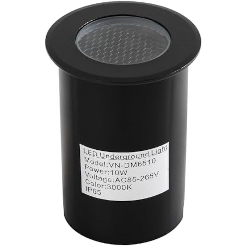 V.nice LED In-Ground Light Outdoor 10W 3000K Warm White, Recessed Landscape Uplight AC85–265V, IP65 Waterproof Embedded Driveway Deck Path Step Light for Garden Yard Patio Lighting - Image 1