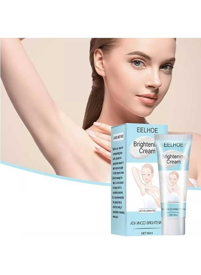 EELHOE 60ml Brightening Cream, Can Moisturizes for Armpit, Underarm, Neck, Knees, Remove Melanin From The Skin and Create Smoother Skin, Suitable for All Skin - Image 1