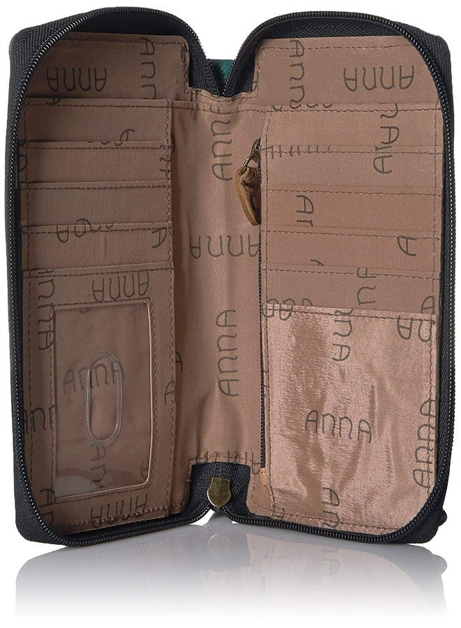 Anna by Anuschka Women's Hand-Painted Genuine Leather Smartphone Case & Wallet - Butterfly Paradise - Image 3