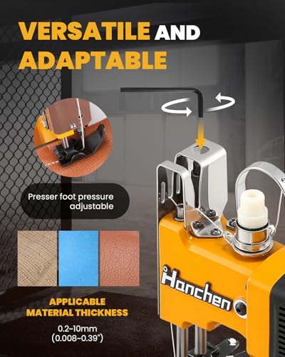 Hanchen Bag Sewing Machine High Speed Bag Sealing Machine Bag Closer Bag Closing Machine Bag Stitching Machine Industrial Sewing Machine Bag Stitcher for Sack Woven Kraft Paper Bag Sealing CE - Image 4