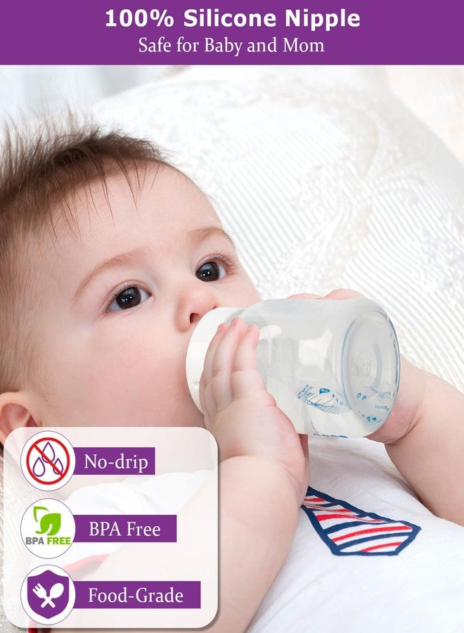 joyfeed Sippy Nipple for Dr. Brown's Wide-Neck Baby Bottles and Sippy Spout Bottles,Variable Flow, Silicone Conversion Nipples,6+ Months,4 Count - Image 3