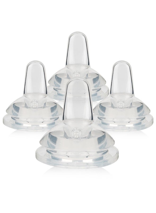 joyfeed Sippy Nipple for Dr. Brown's Wide-Neck Baby Bottles and Sippy Spout Bottles,Variable Flow, Silicone Conversion Nipples,6+ Months,4 Count - Image 1