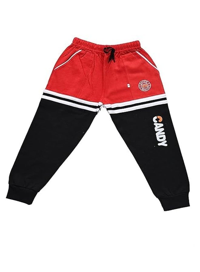 SK WARDROBE Kids Boys & Girls Regular Fit Cotton Track Pants | Joggers | Pajamas & Sleepwear Bottoms & Lowers(Pack of 3) (Multi Color, 3 Years - 4 Years) - Image 4