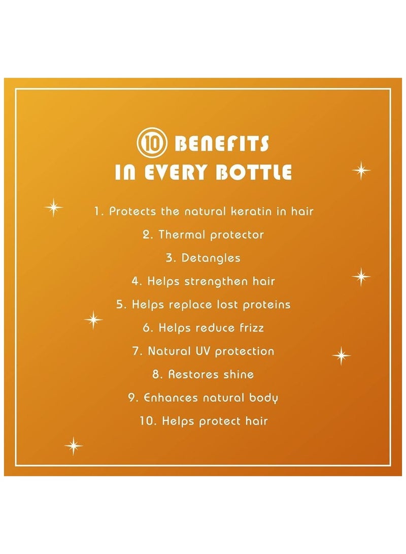 It's a 10 Miracle Leave In Plus Keratin For Unisex 4 oz Spray, Hair Strength, Rebuilding, Heat, Protectant Spray, Frizz-Free Hair, Moisture Restoration, Protein Replenishment - Image 3