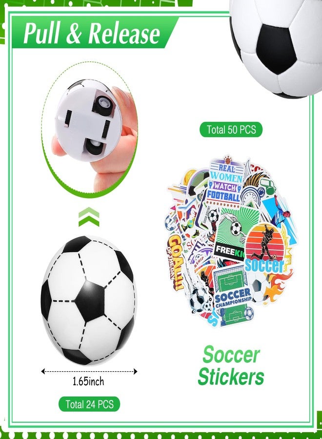 اوريهير مجموعة هدايا حفلات كرة القدم من أوريهير، 194 قطعة - سوار سيليكون، سلسلة مفاتيح سيارة، صافرة، هدايا عيد ميلاد للبنات والأولاد - لوازم حفلات رياضية - Image 3