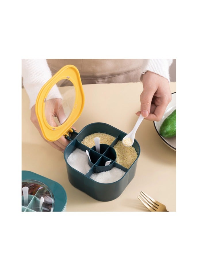 EBMINI Seasoning Storage Box With Multiple Compartments In One 