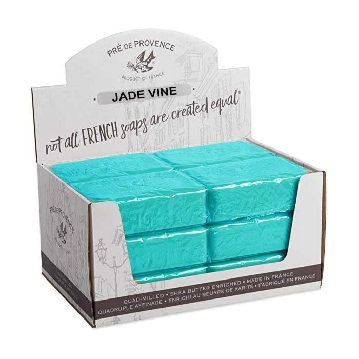 Pre de Provence 250g Soap Bar, Case of 12 - Jade Vine