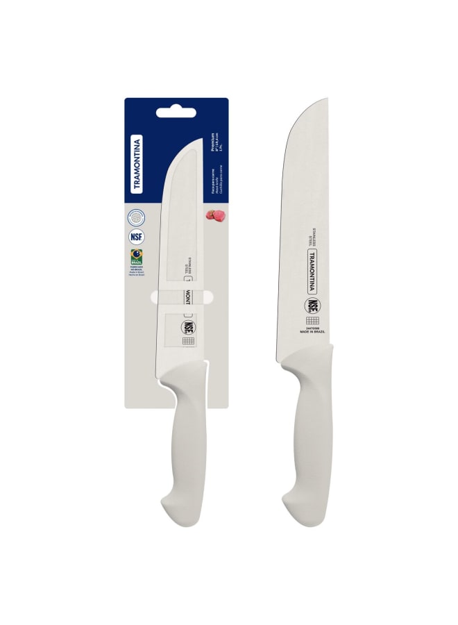 TRAMONTINA TRAMONTINA Premium Stainless Steel Meat Knife with Handle, 8-Inch Blade, White - Designed for High Performance and Durability, Ideal for Professional and Home Kitchens, Precision Crafted for  - Image 1