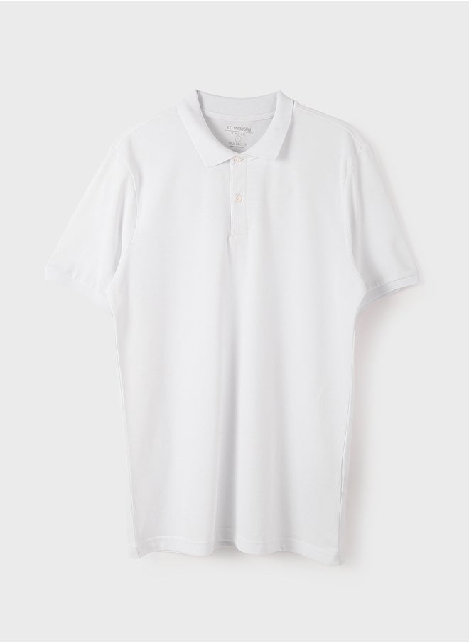 LC WAIKIKI Polo Neck Short Sleeve Pike Men's T-shirt  - Image 1