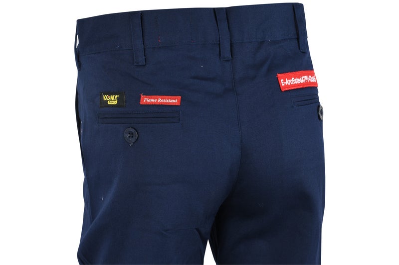 KOMY Fire Retardant Pant , HRC2, 12 CAL / CAT-2, 320 GSM, 88% Cotton, 12% Nylon, Mercerized Pre-Sharunk Fabric , PROBAN Fire Retardant 3/1 LHT - KMFR450P - Navy Blue - Image 3