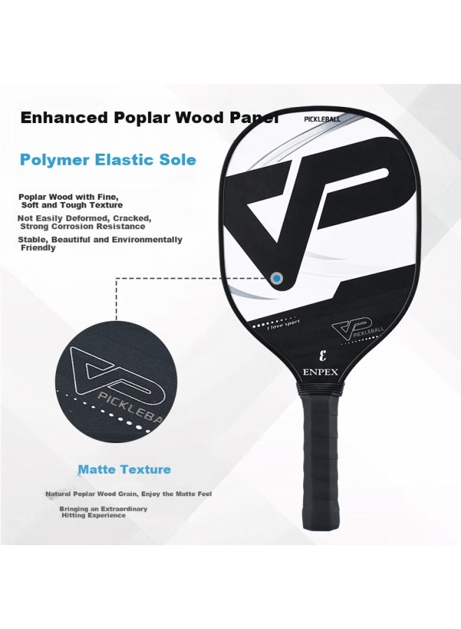 Enpex Paddle, Wooden Practice Racket For Beginners, Adult And Student Training And Compeion, D1 - Image 2