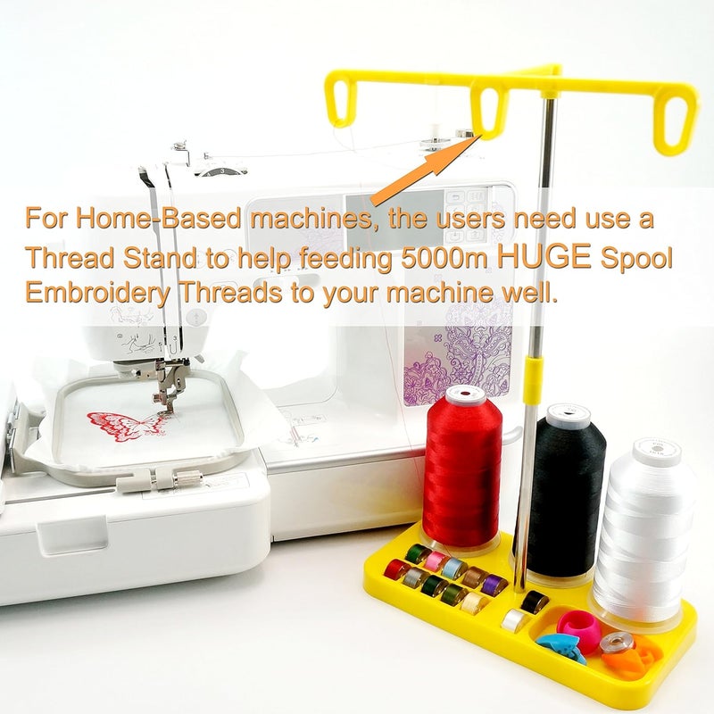 New brothreads - 40 Options- Various Assorted Color Packs of Polyester Embroidery Machine Thread Huge Spool 5000M for All Embroidery Machines -Different Greens - Image 3