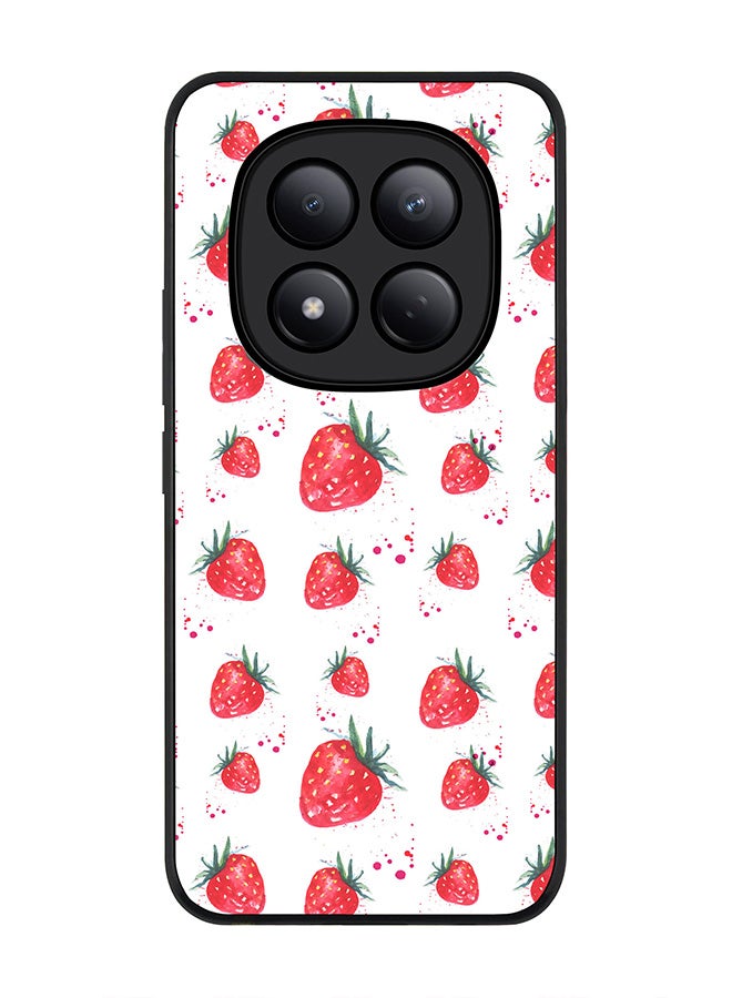 For Xiaomi Redmi Note 15 Pro 4G Case,Slim fit Camera Protection, Shockproof Thin Phone cover  - Dripping Strawberries