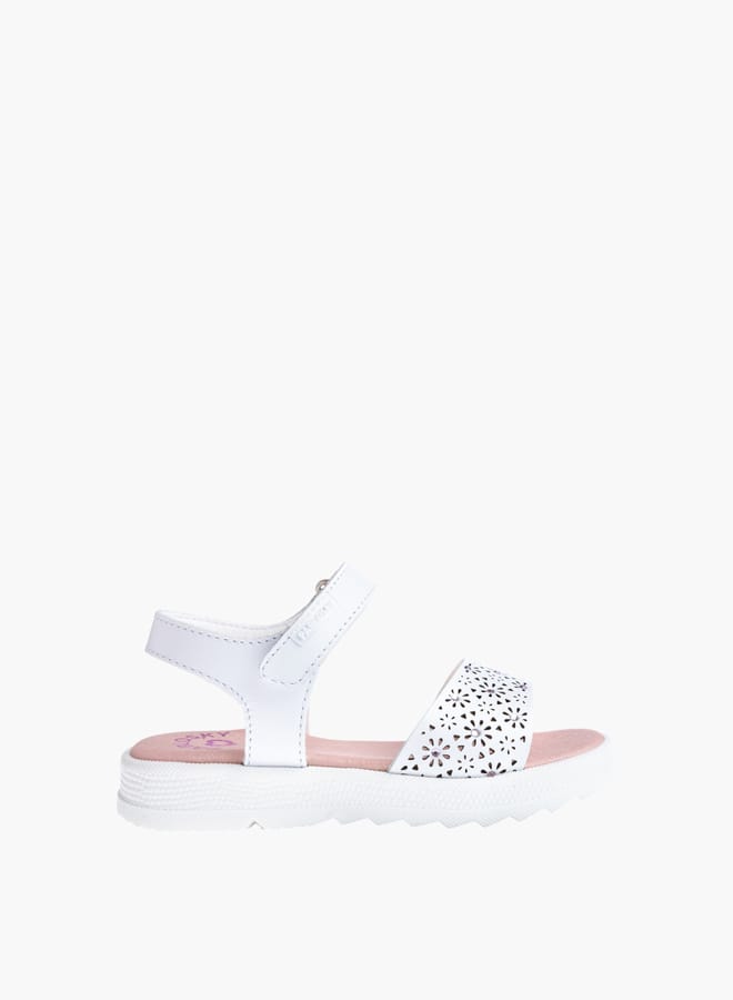 Pablosky Girls Strap Sandals With Hook And Loop Closure  - Image 1