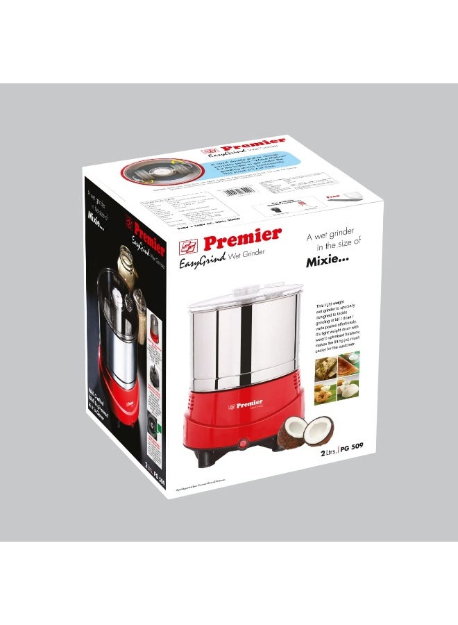 Premier Easy Grind Wet Grinder_ 2-Liter, 230v Appliance in Vibrant Red, Offers Efficient Grinding for Large Quantities, User-Friendly Design - Image 3