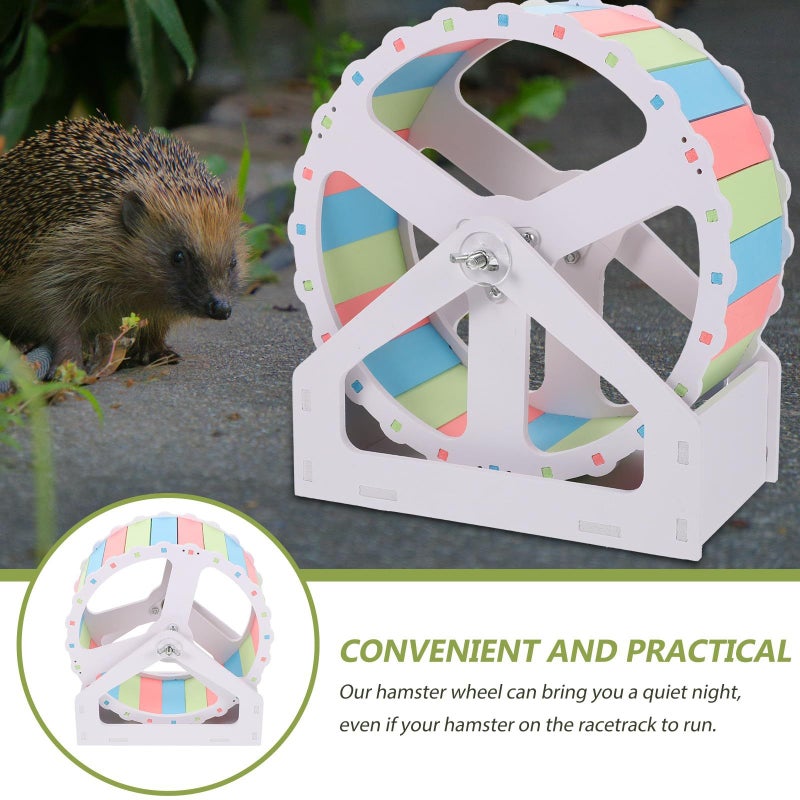Large Silent 21Cm Hamster Running Wheel Colorful Exercise Wheel For Small Pets - Image 4