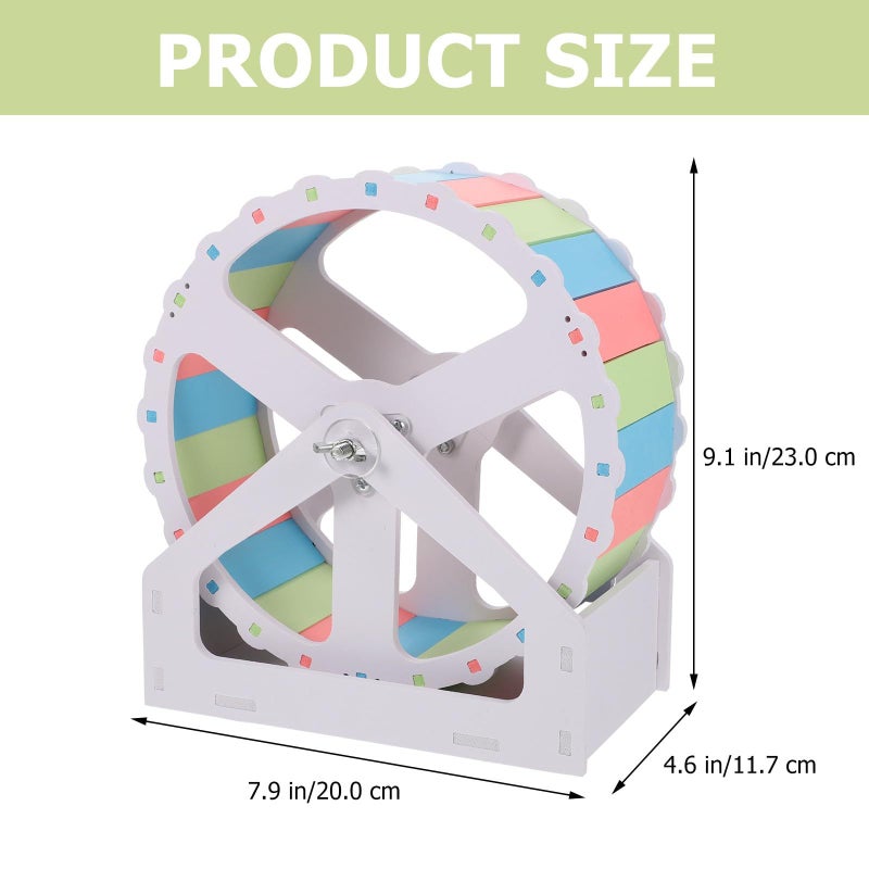 Large Silent 21Cm Hamster Running Wheel Colorful Exercise Wheel For Small Pets - Image 3