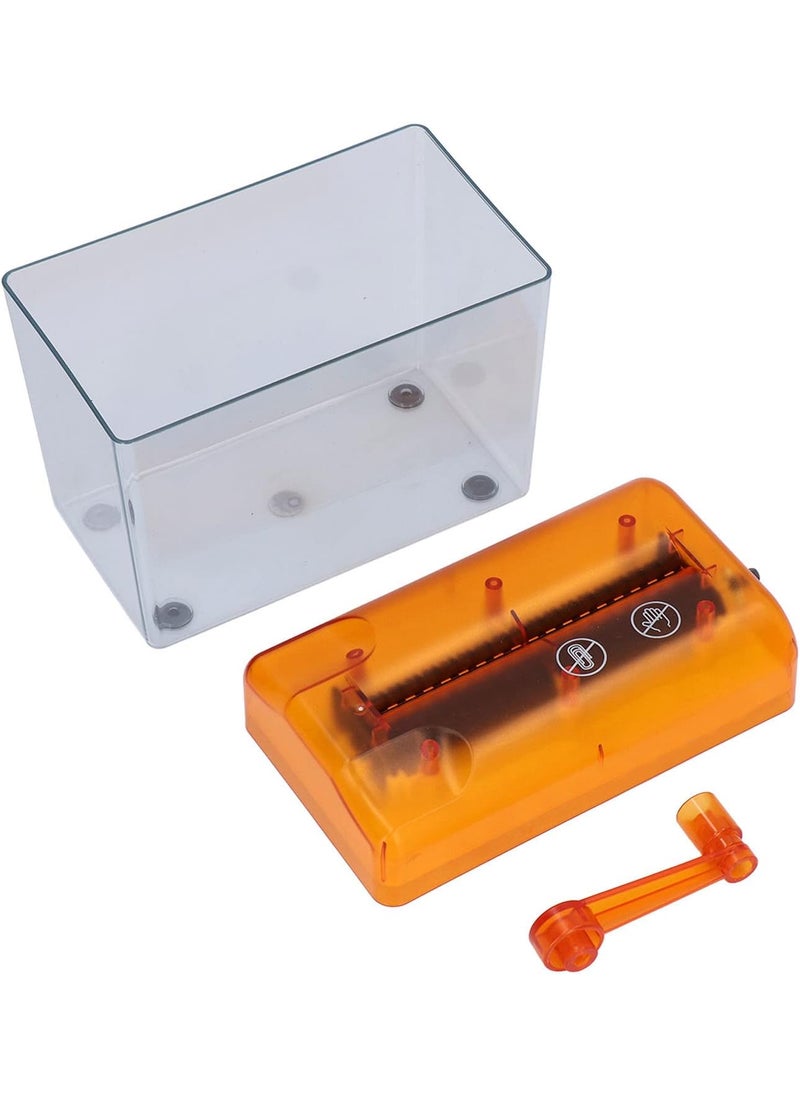 KUIDAMOS Manual Paper ShredderPortable Manual Compact Structure Simple Hand Crank Shredder CrossCut Paper and Credit Card Shredder Manual Paper Shredderfor Office Desktop HomeOrange  - Image 5