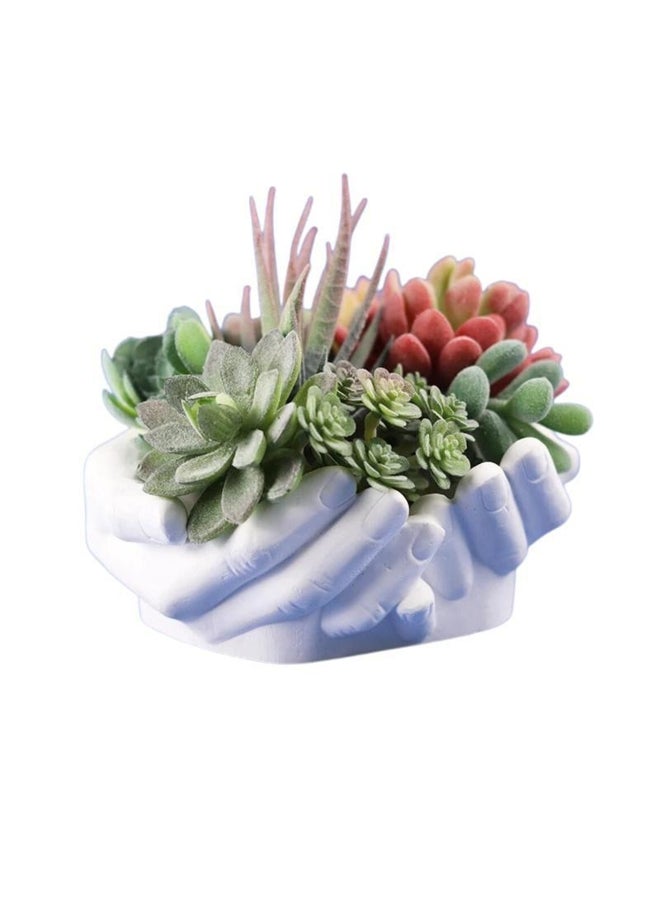 1PC Silicone Molds Epoxy Resin Concrete for DIY Hand Shaped Tray Storage Pot Home Decoration - Image 4