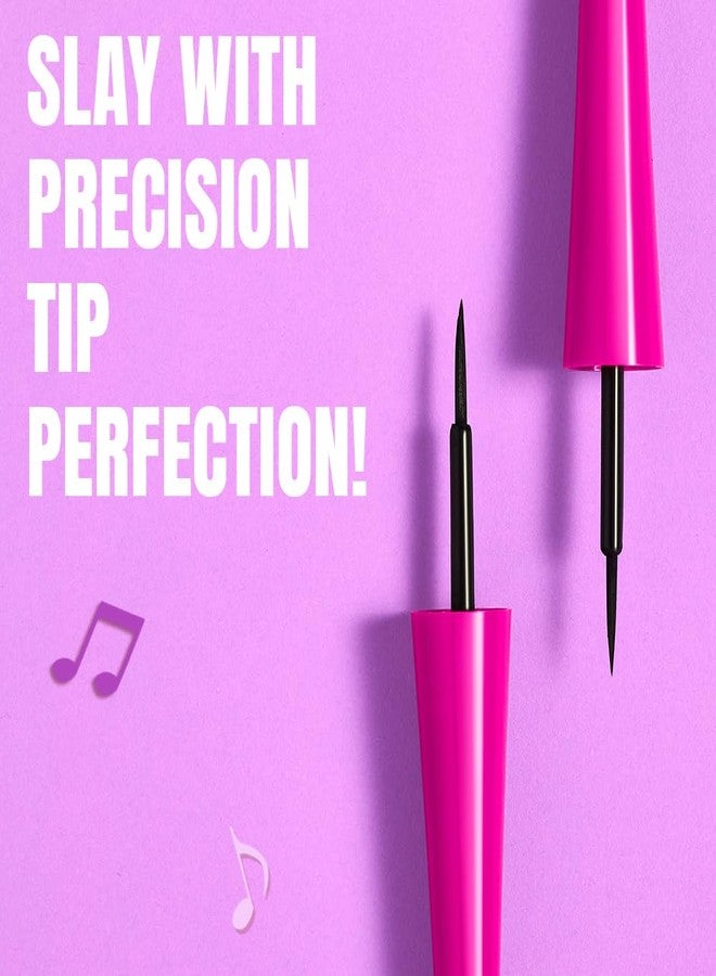 إل 18 محدد عيون سائل من إيل 18 آي دراما، بلمسة نهائية مطفية، أسود فاحم، يدوم طويلاً، سهل الاستخدام، تمريرة واحدة، تركيبة مقاومة للماء | 3.5 مل، حجم متوسط + كبير - Image 3