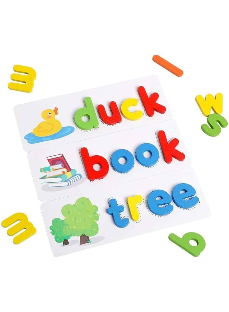 Bolivia's See and Spell Learning Toys, Alphabet Educational Flash Cards Spell Learning Toys, Matching Letter Spelling Game Toy, Sight Words Learning Preschool Toys for Boys Girls Kids - Image 3