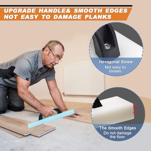 MinliGUY Heavy Duty Flooring Tapping Block - Suitable for Laminate, Vinyl, Hardwood & Engineered Wood - Handle Included, Hammer Free - Image 3