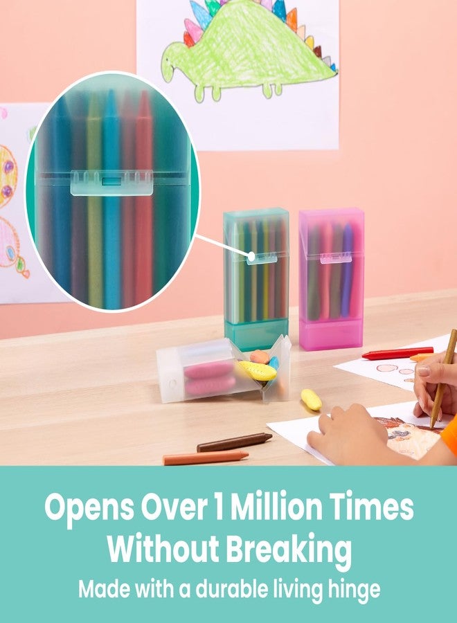 LockerMate Crayon Box with Sharpener Holds 24 Crayons, Assorted Color, Pack of 1 - Image 4