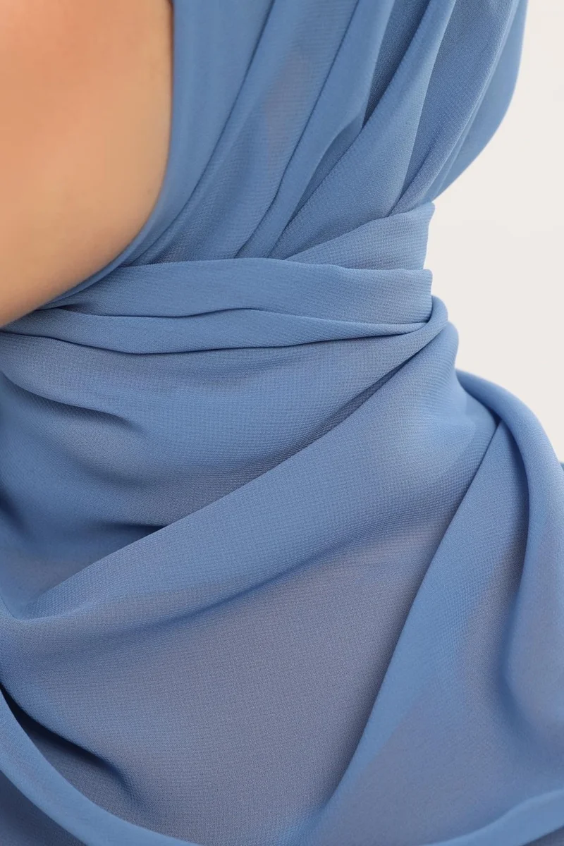 Altobeh Ready Practical Luxury Snap-on Elastic Bonnet Chiffon Shawl