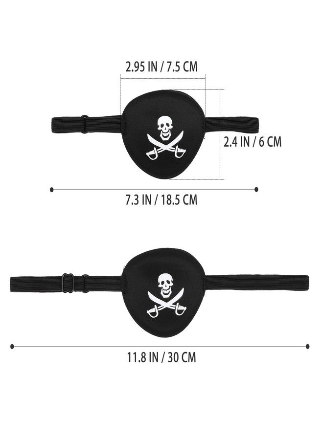 WINOMO Pirate Skull Crossbone Children Kids Eye Patch Eye Mask for Lazy Eye (Black) - Image 3
