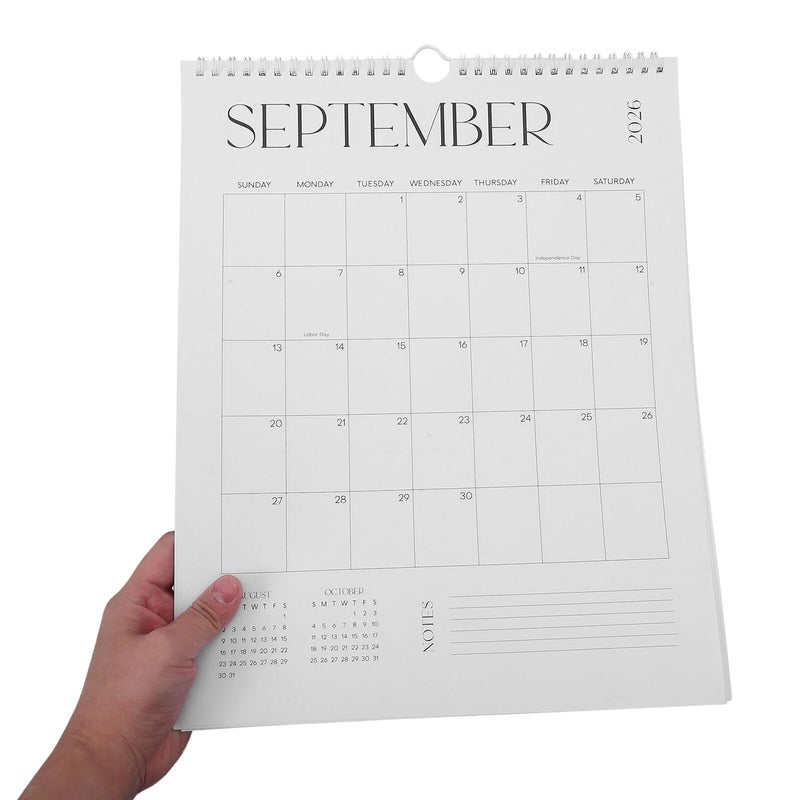2026 18 Month Wall Calendar Vertical Hanging Planner Minimalist Design With Holiday Markings For Office School Home - Image 5