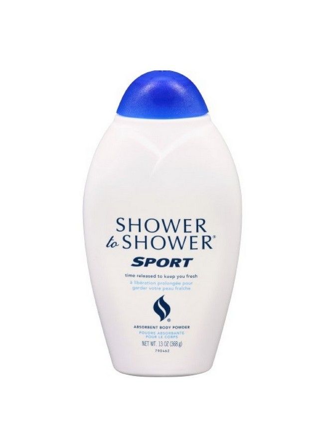 Shower To Shower Absorbent Body Powder Sport 8 Oz Talc Free (9 Pack) - Image 2