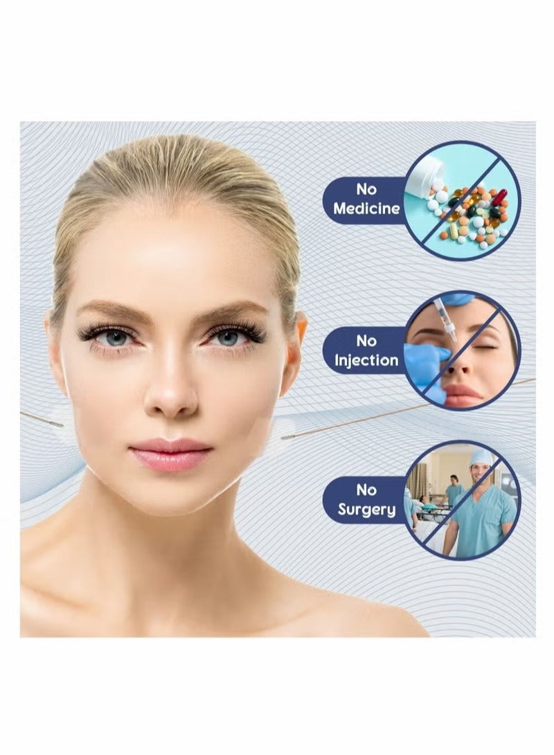 40 Pcs Face Lifting Tapes with 8 Pcs Lifting Rope Sets, Invisible Face Lift Tape Instant Face Lift Sticker Adhesive Lifting Patch Quick Face Lifting Band Neck Eye Lift Tape for Women Face Beauty - Image 5