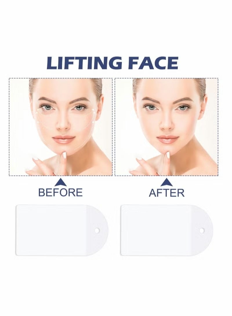 40 Pcs Face Lifting Tapes with 8 Pcs Lifting Rope Sets, Invisible Face Lift Tape Instant Face Lift Sticker Adhesive Lifting Patch Quick Face Lifting Band Neck Eye Lift Tape for Women Face Beauty - Image 2