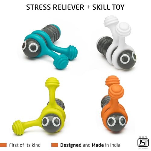 GIRGIT TOYS Rotobee | Fidget Spinner & Skill Toy | Stress, Anxiety Relief | For Kids, Adults | Sensory | ADHD & Autism | Boost Focus | Multi-Trick Spinner | Office & Desk Toy | Gift | Pack Of 2 - Image 2