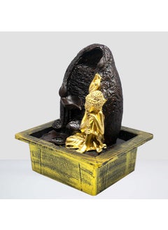 SPLICE SPLICE Resin Buddha Water Fountain with LED Lights Decorative Showpiece for Home and Office  - Image 4