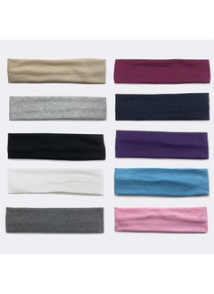 10 Pack Stretch Headbands, Non Slip Soft Cotton Sport Elastic Hairbands for Men and Women, Thin Summer Headband, Soft Cotton Hair Bands for Yoga, Pilates ,Workout, Running, Cycling - pzsku/Z8523091D3F2FB7FF0A95Z/45/_/1732182217/e5733dd6-9c63-4a21-a5fe-cd0db6ceeb80