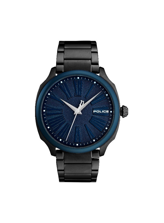 POLICE Men Baxley Black Stainless Steel Bracelet Analog Watch for Men, 43mm - Image 1