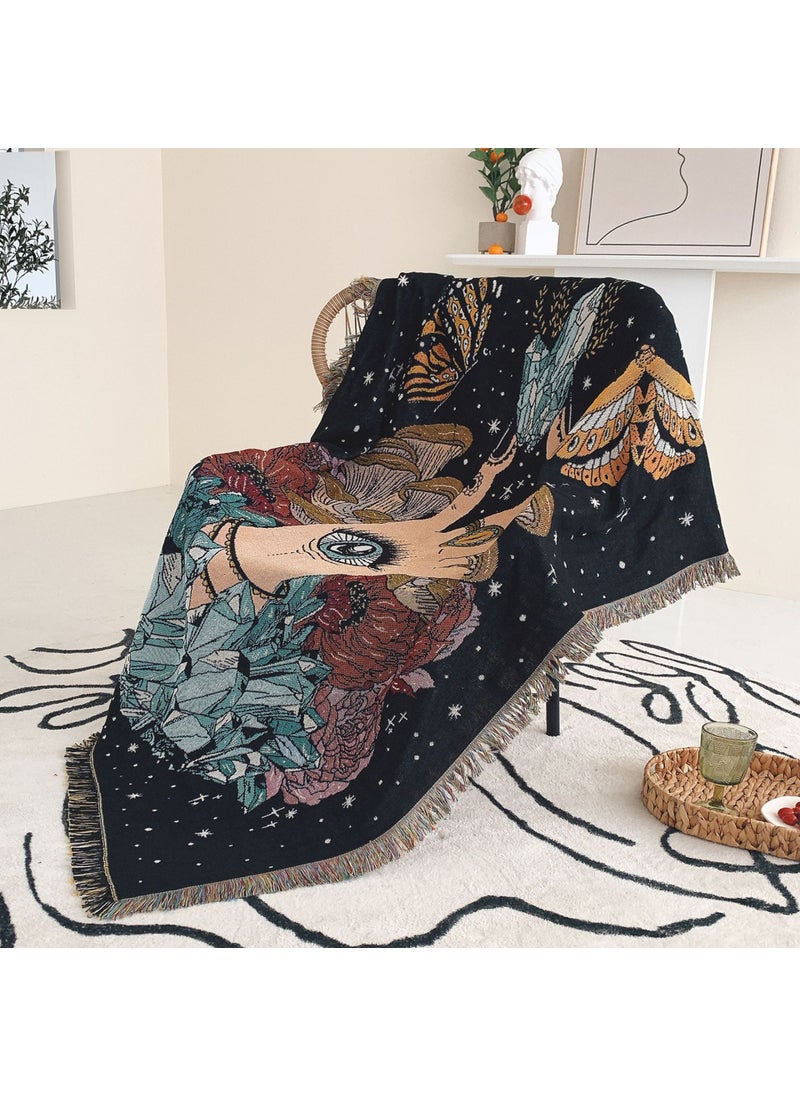 Generic Bohemian Multifunctional Knit Blanket Throw XT2022-8 