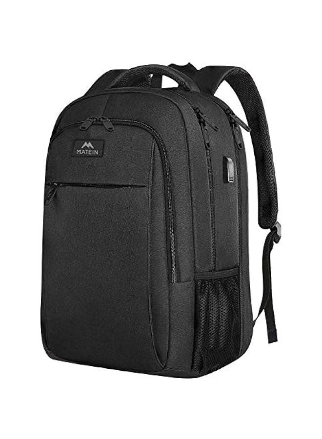 Arabest TSA Approved Extra Large 18.4 Inch Laptop Backpack with USB Port, Anti Theft Travel Bag for Men and Women, Business College Work Computer Backpack, Black - Image 1