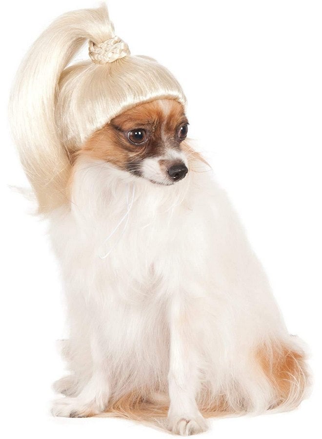 روبيز شعر مستعار أشقر على شكل ذيل حصان للحيوانات الأليفة، متوسط/كبير - Image 1