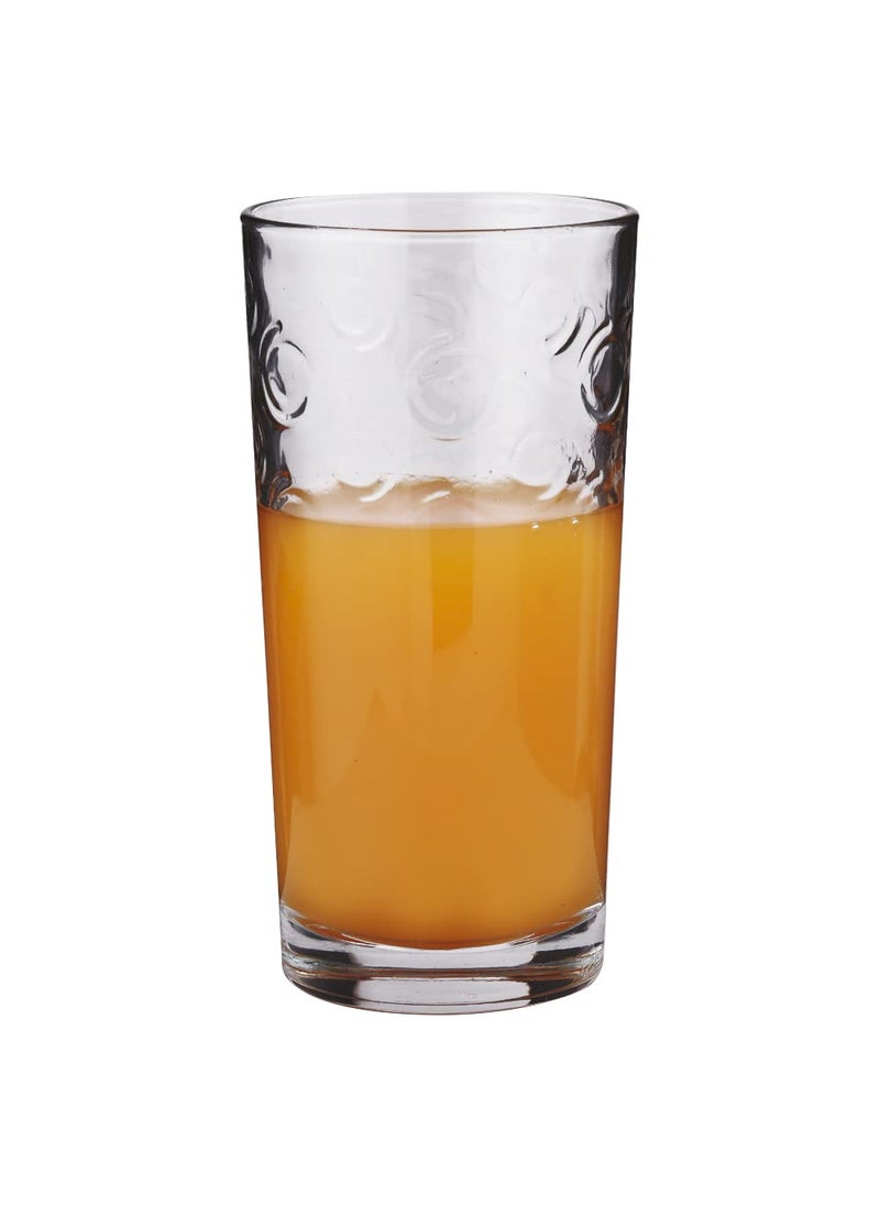 smart serve Smartserve Spiral Luxe Tall Water Juice Glass Set 250ml Set of 6 Elegant CrystalClear Glassware for Home Fine Dining Entertaining Modern Durable Dishwasher Safe Tumblers Gift Set  - Image 2