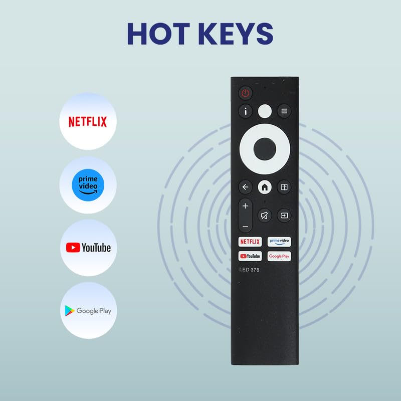 RESORB LED 378 Non Voice Compatible Remote Control for Sansui JSW55ASUHD, Thomson, Croma, Compaq, Haier A1101 Smart TV Remote (Without Voice Function),(Please Match The Image with Your Old Remote) - Image 4