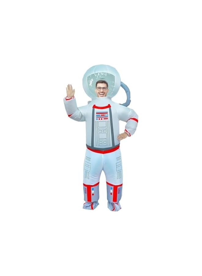 Loquat Astronaut Spaceman Inflatable Costume for Adults Space Suit  Costumes Funny Party Blow up Costume Cosplay Fancy Dress Outfit - Image 1