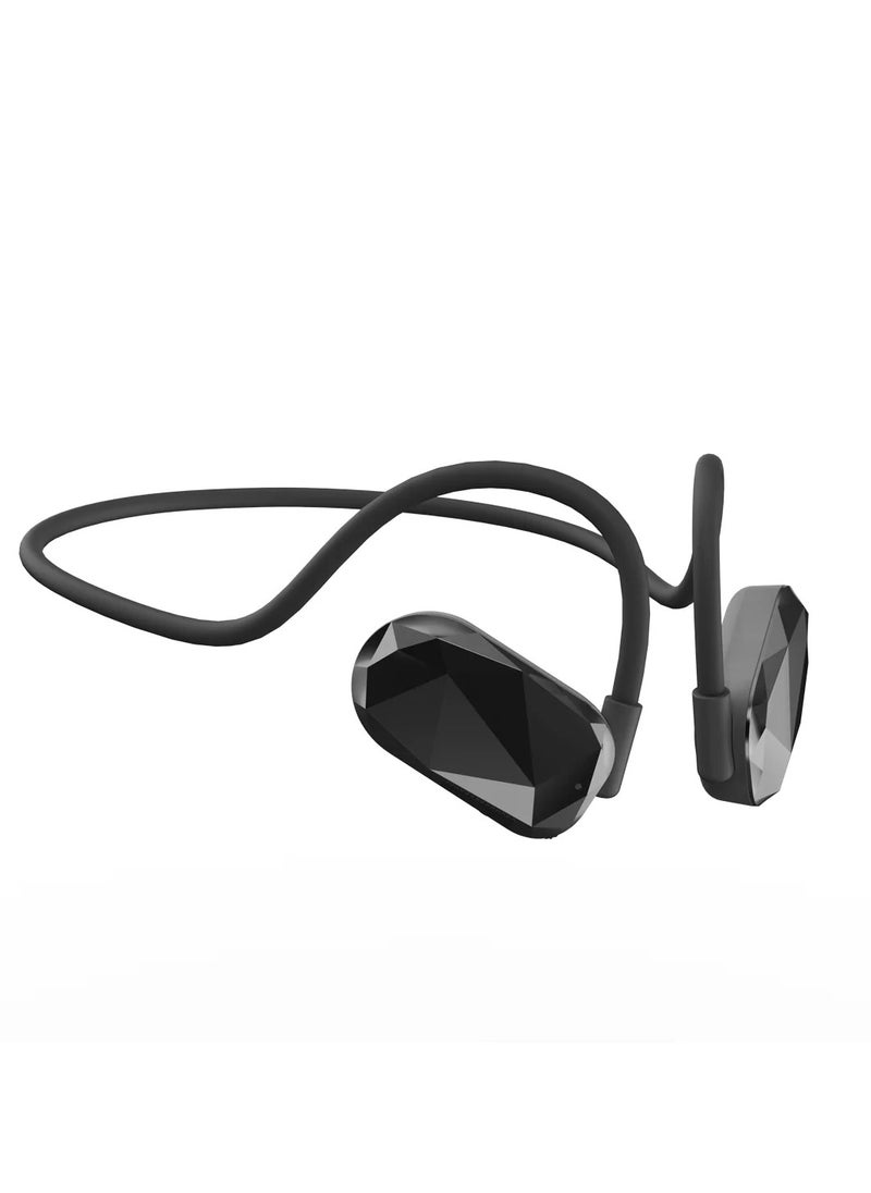 Monster - Aria Free Air Conduction Sports Bluetooth Headphone, IPX5 Waterproof Wireless Earphones for Workouts and Running with Built-in Mic, Black - Image 1