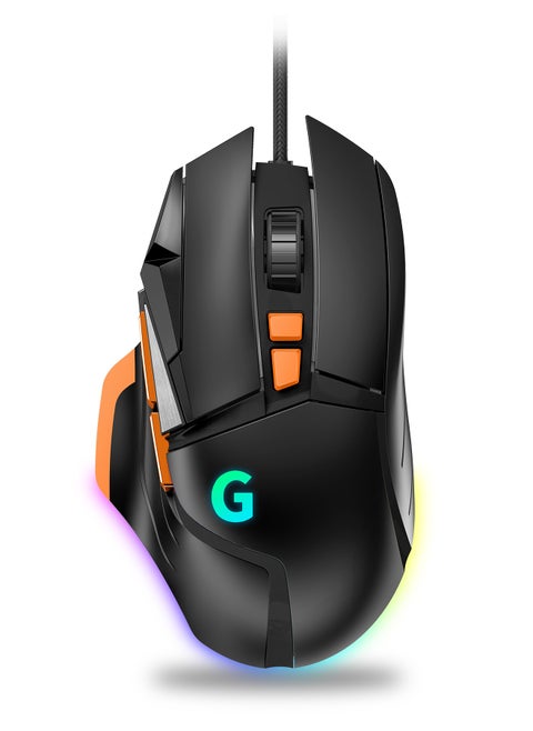 High Performance Wired Gaming Mouse, 25K Sensor, 12400 DPI, RGB, Dual Mode Gaming Mice For Laptop, Mac, PC etc - Winner's choice only for true gamers