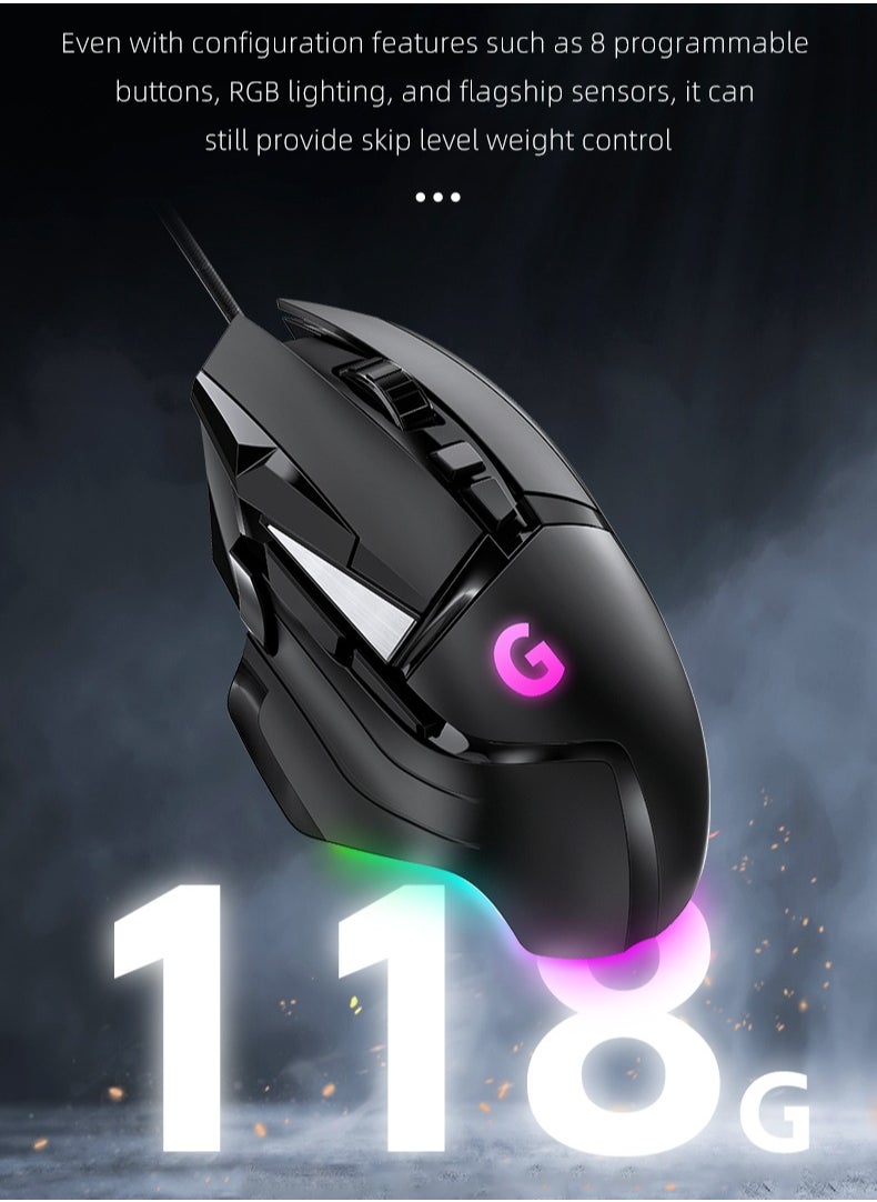 Mic-O-Mic - High Performance Wired Gaming Mouse, 25K Sensor, 12400 DPI, RGB, Dual Mode Gaming Mice For Laptop, Mac, PC etc - Winner's choice only for true gamers - Image 1